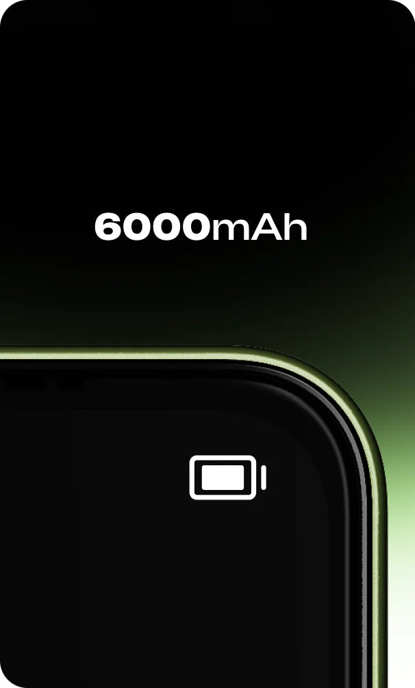 6000mAh battery