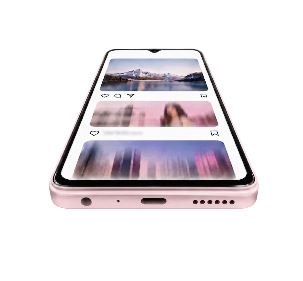 Mivi One 5G in Pink, screen up