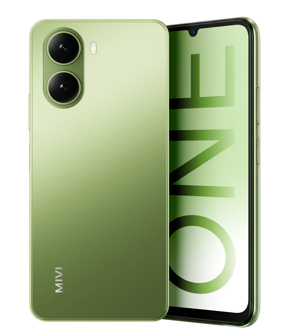 Mivi One 5G in Green, back and front