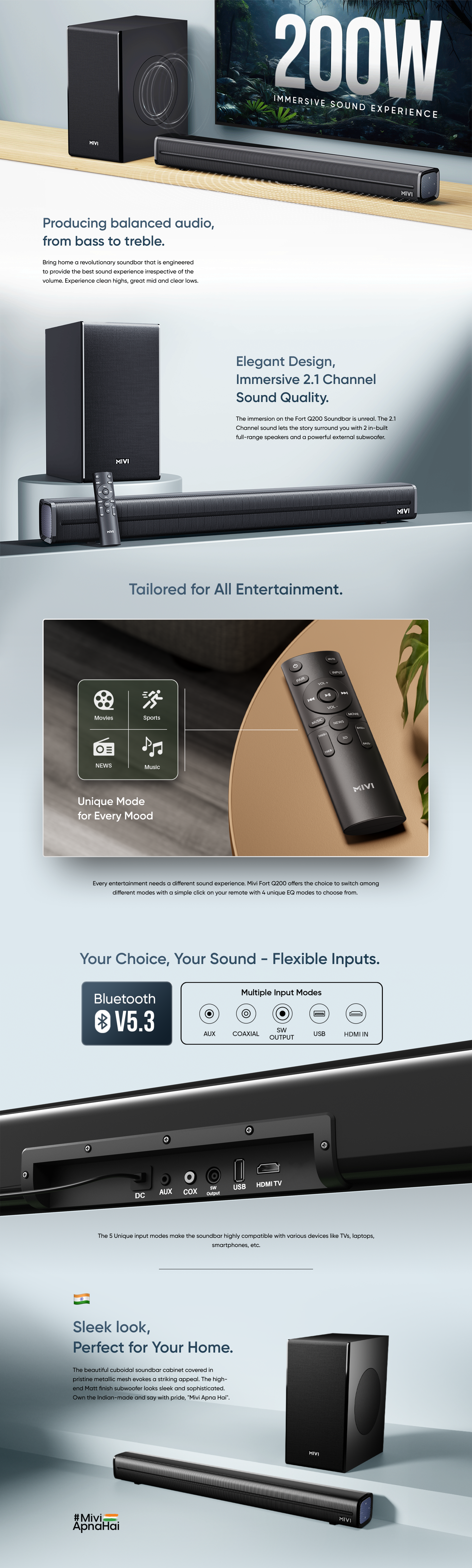 Q200 Soundbar - Desktop