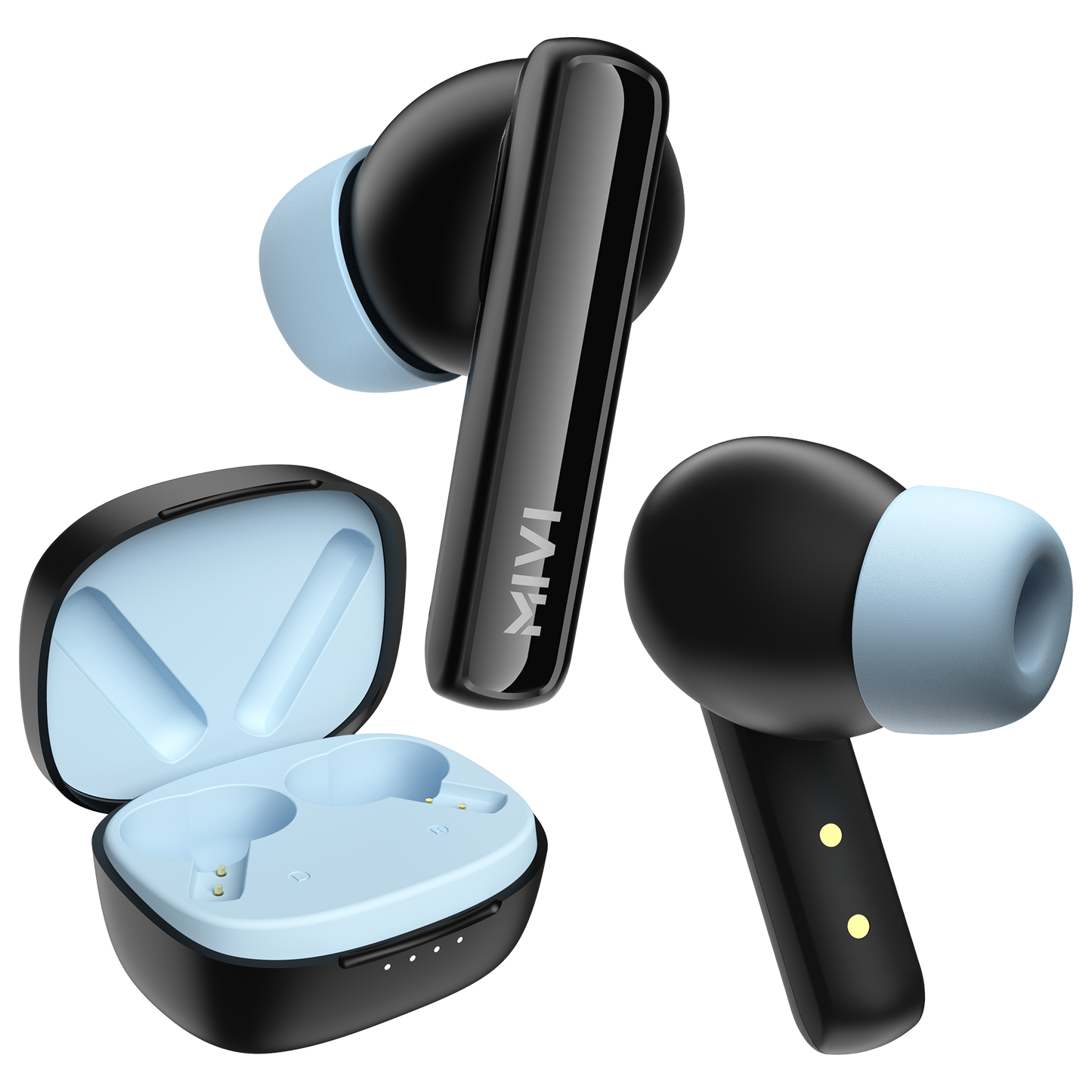 Bluetooth Headset Mivi M20 Charging Case Wired Earphones Mivi