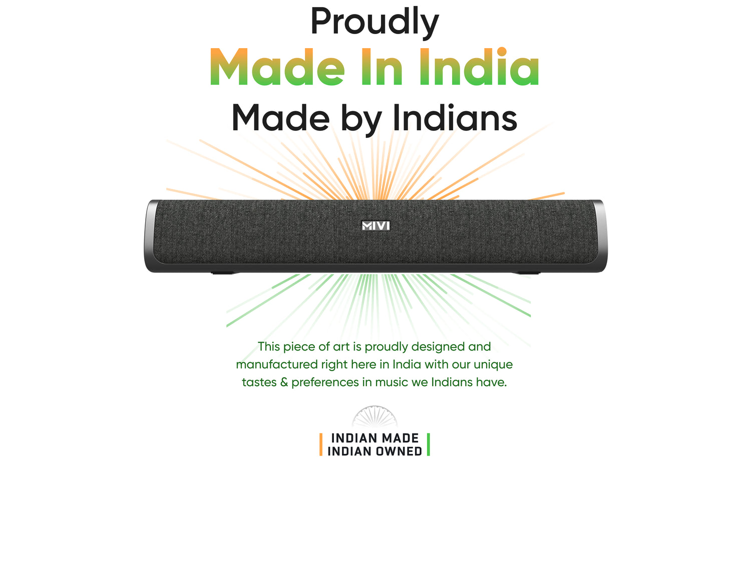 Proudly Made in India Made by Indians - This piece of art is proudly designed and manufactured right here in India with our unique tastes & preferences in music we Indians have.