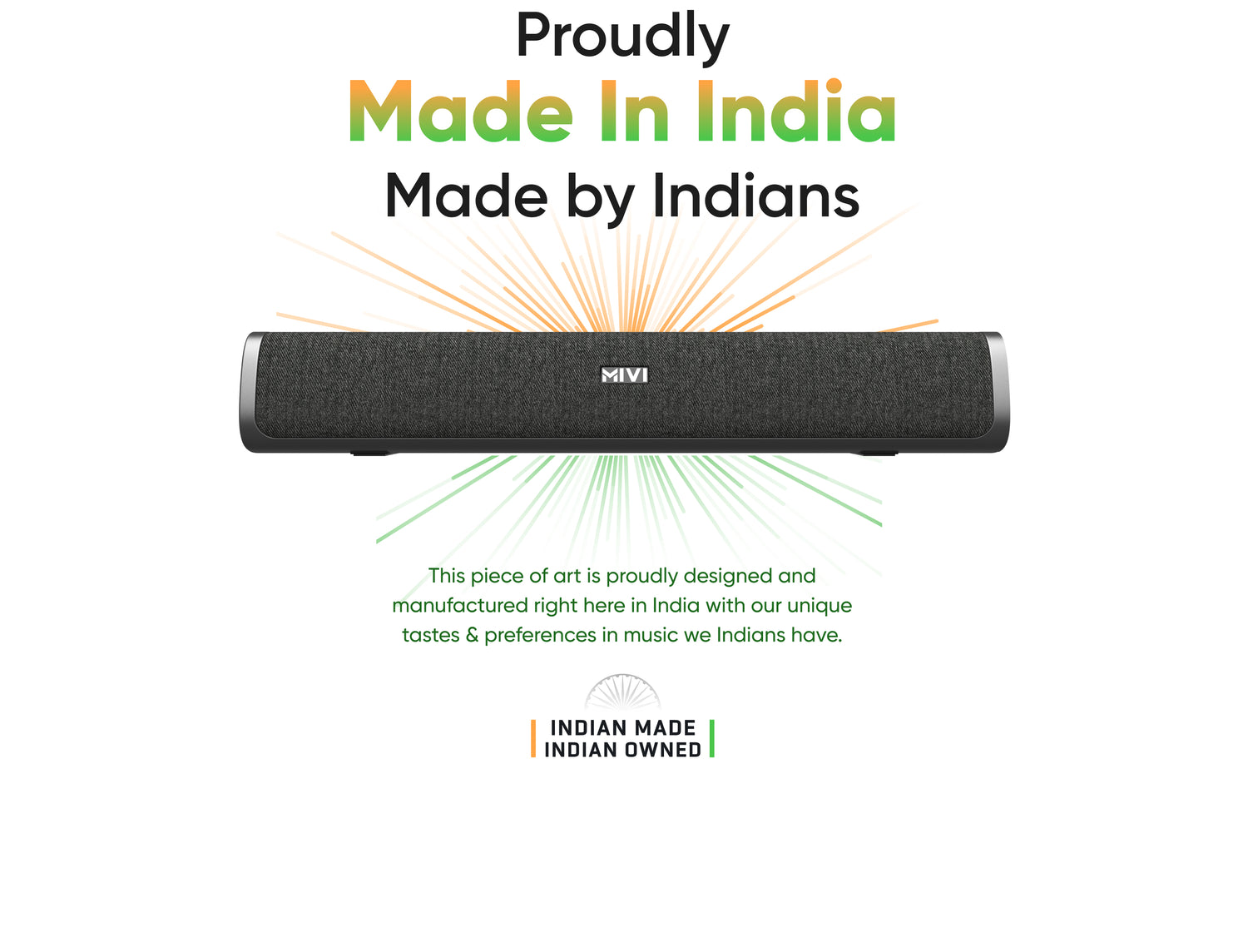 Proudly Made in India Made by Indians - This piece of art is proudly designed and manufactured right here in India with our unique tastes & preferences in music we Indians have.